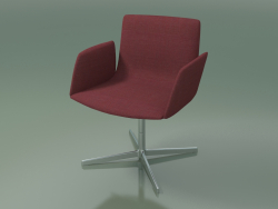 सम्मेलन की कुर्सी 4901BR (4 पैर, नरम आर्मरेस्ट के साथ)