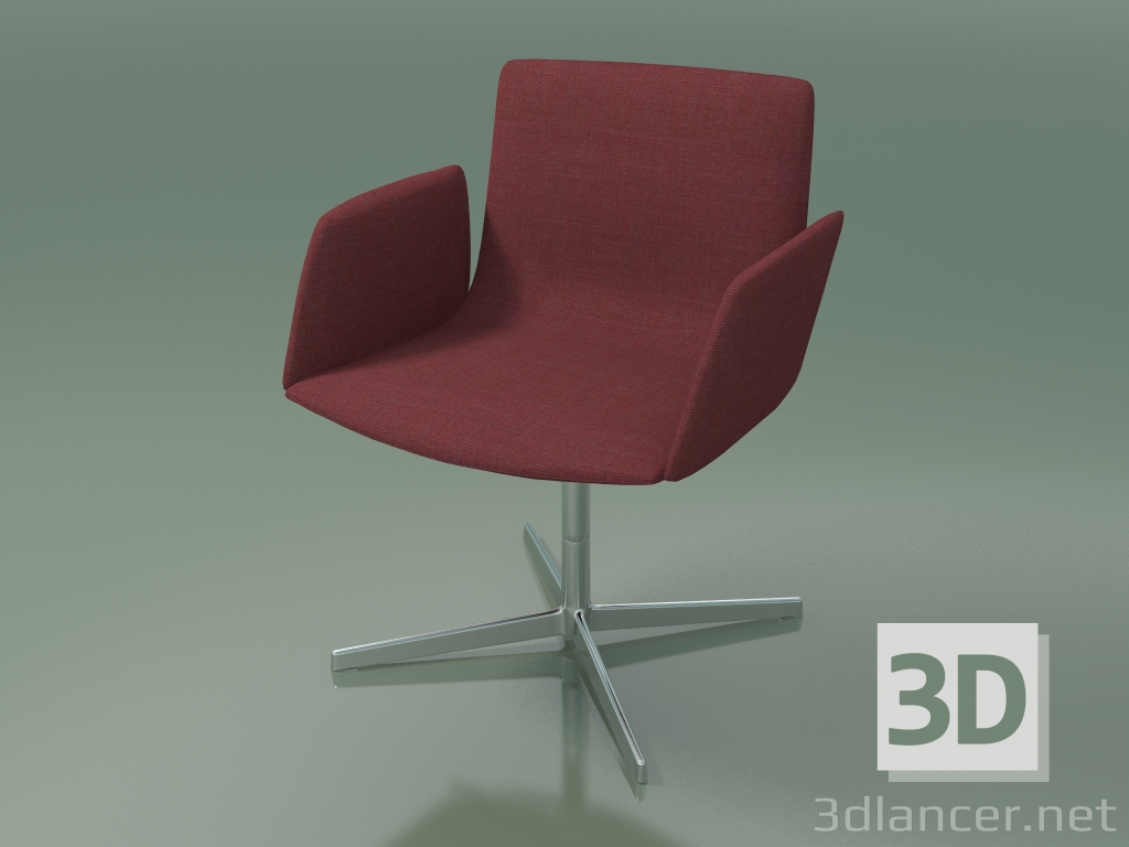 modèle 3D Chaise de conférence 4901BR (4 pieds, avec accoudoirs souples) - preview