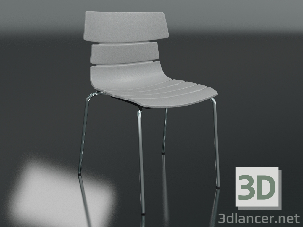 3D Modell Breakout-Stuhl (grau) - Vorschau