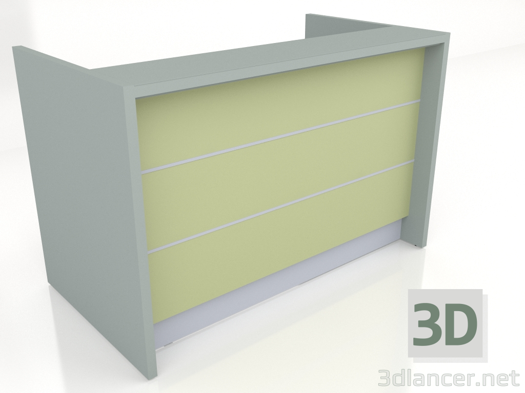 3D modeli Resepsiyon masası Valde LAV76L (1666x917) - önizleme
