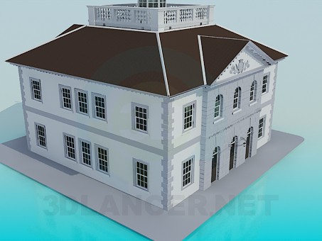 3d модель Старинное здание – превью 3d модель Старинное здание – превью