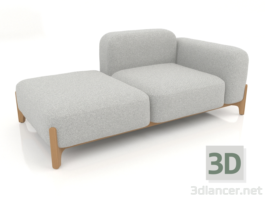 modèle 3D Canapé modulable (composition 04) - preview