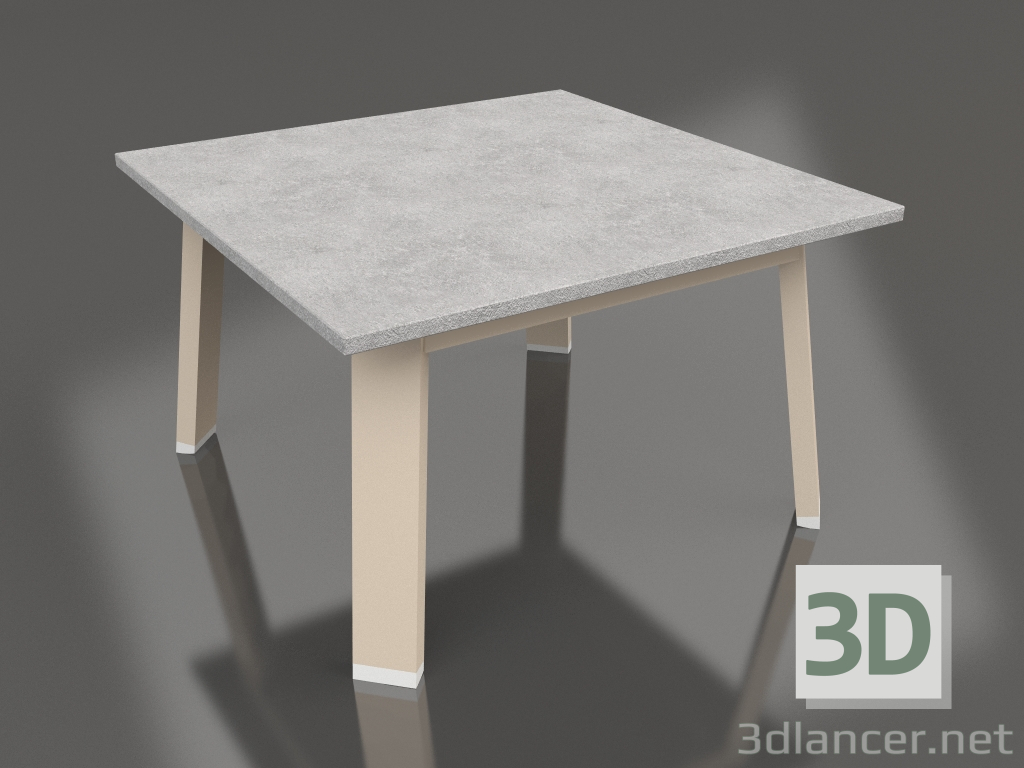 modello 3D Tavolino quadrato (Sabbia, DEKTON) - anteprima
