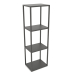 Modelo 3d Rack retangular (METAL, 40x30x128, 4 prateleiras) - preview