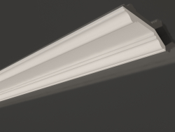 Corniche de plafond en plâtre lisse KG 004 (36x151)