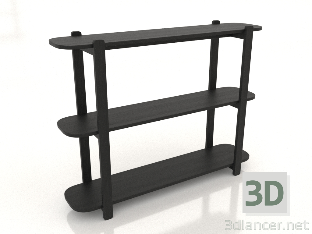 3D Modell Konsole 1200 mm (schwarz RAL 9005) - Vorschau