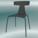 modello 3D Sedia impilabile REMO sedia in plastica (1417-20, plastica grigio basalto, grigio) - anteprima
