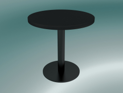 Coffee table Nærvær (NA11, Ø42cm, H 42cm, Black laminate Fenix)