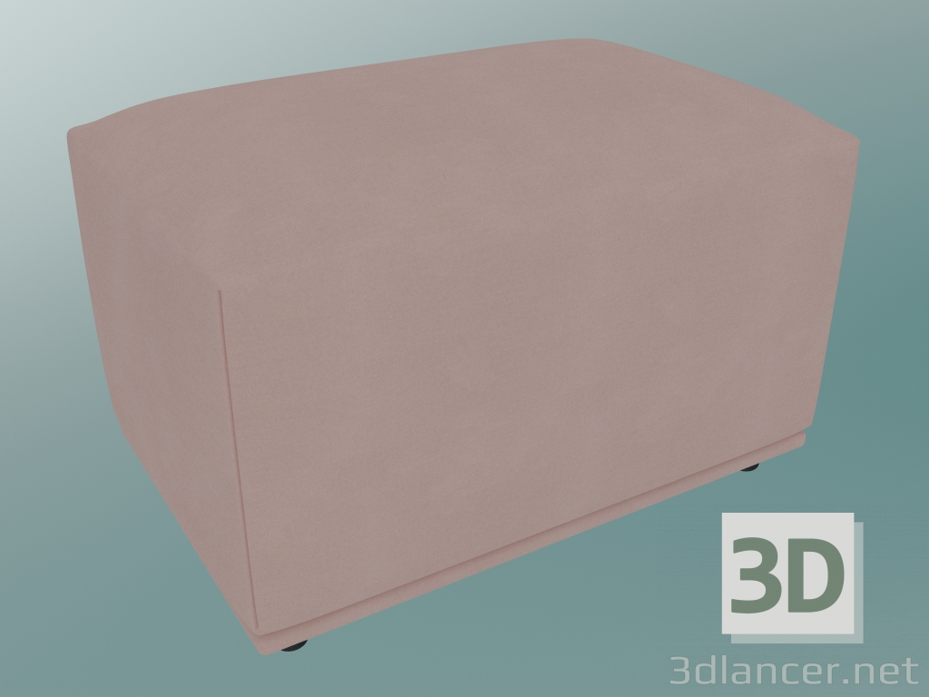 modello 3D Pouf Echo (42x62 cm, Forest Nap 512) - anteprima