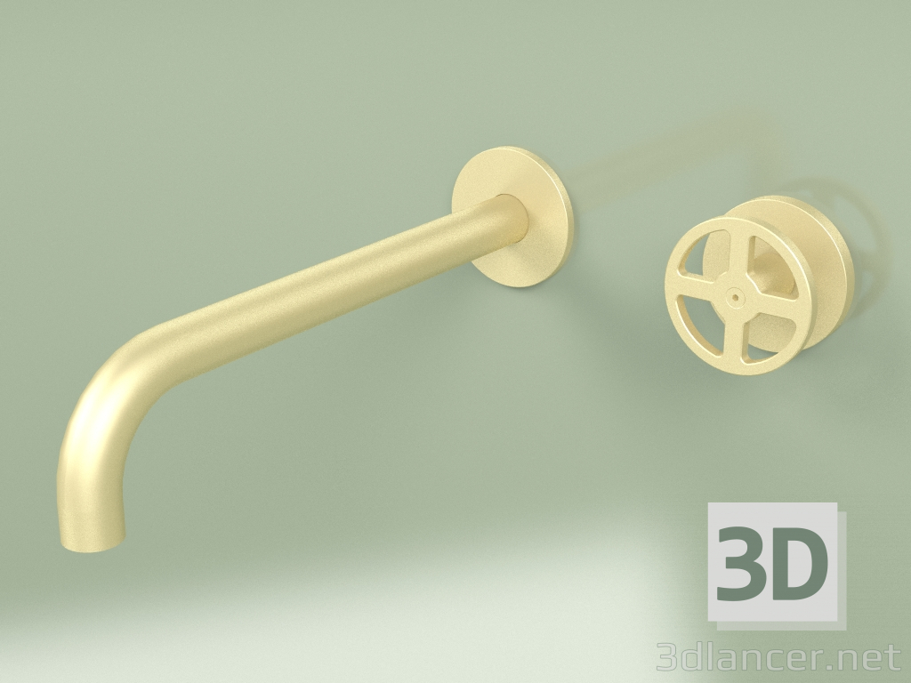 3d model Wall-mounted hydro-progressive mixer with spout (20 11, OC) - preview