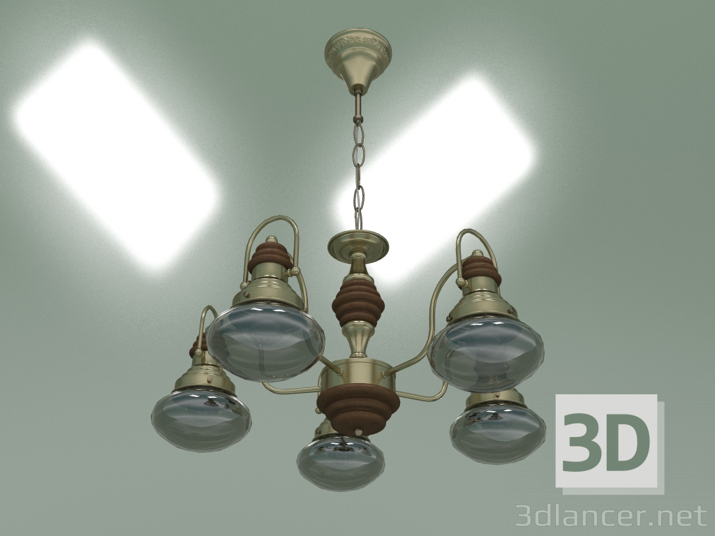 3d model Hanging chandelier 266-5 - preview