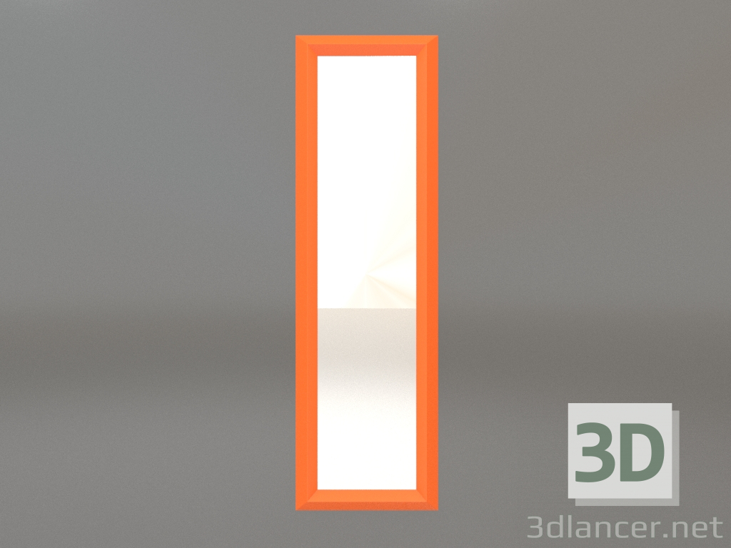 modèle 3D Miroir ZL 06 (450x1500, orange vif lumineux) - preview