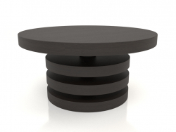 कॉफी टेबल जेटी 04 (डी = 700x350, लकड़ी का भूरा गहरा)
