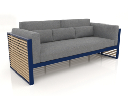 3-seater sofa with a high back (Night blue)