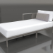 3d model Sofa module, section 2 left (Quartz gray) - preview