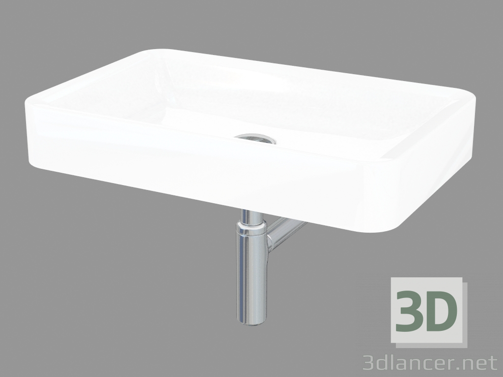 3d model Washbasin with siphon Nile (NL62A) - preview