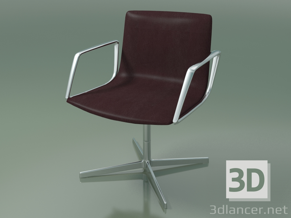 3D Modell Konferenzstuhl 4912BI (4 Beine, mit Armlehnen) - Vorschau