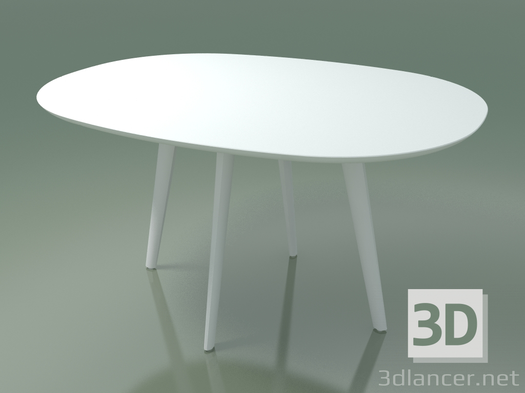 3d model Oval table 3506 (H 74 - 135x100 cm, M02, L07, option 1) - preview