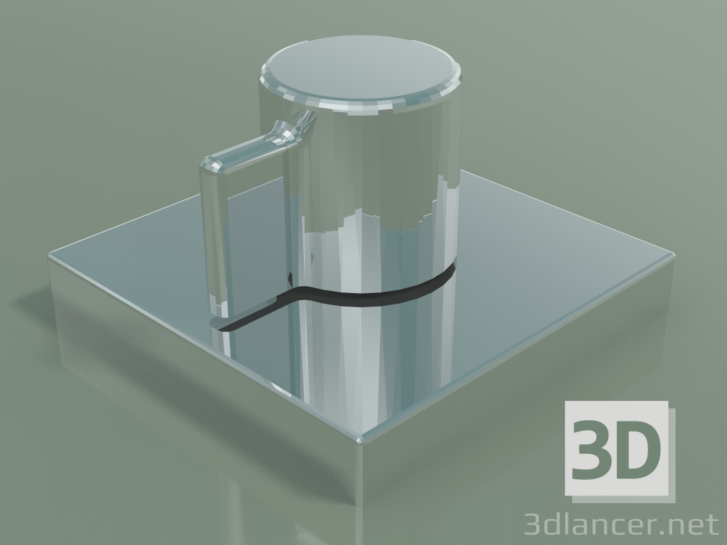 modello 3D Manopola di regolazione dell'acqua calda (20000985-00) - anteprima