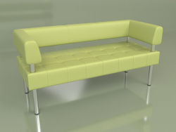 Three-seat sofa Business (Green genuine leather)