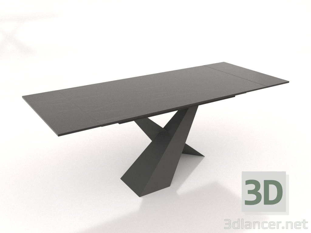 modèle 3D Table pliante Savoy 180-240 (céramique noire) - preview
