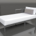 3d model Sofa module, section 2 left (Anthracite) - preview