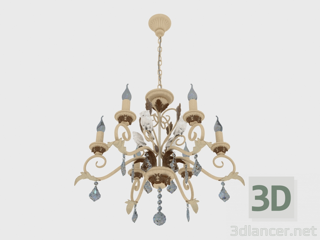 3d model Chandelier ATHENA (ARM777-06-WG) - preview