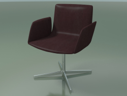 Cadeira de conferência 4912BR (4 pernas, com braços macios)