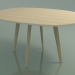 3d model Oval table 3506 (H 74 - 135x100 cm, M02, Bleached oak, option 1) - preview