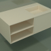 modèle 3D Lavabo avec tiroir et compartiment (06UC524D2, Bone C39, L 96, P 50, H 36 cm) - preview