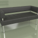 3D Modell Sofa 3-Sitzer Business (Schwarzes Leder) - Vorschau