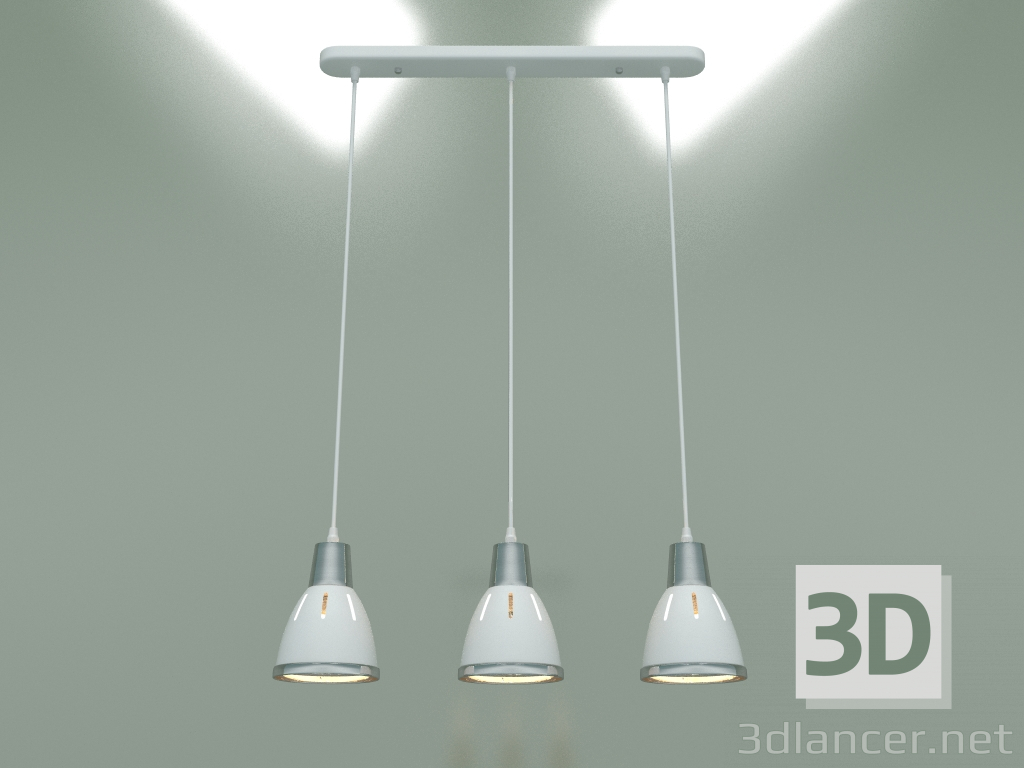 3d model Pendant lamp 50173-3 (white) - preview