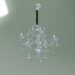 3d model Pendant chandelier 10064-5 (white with silver-Strotskis) - preview