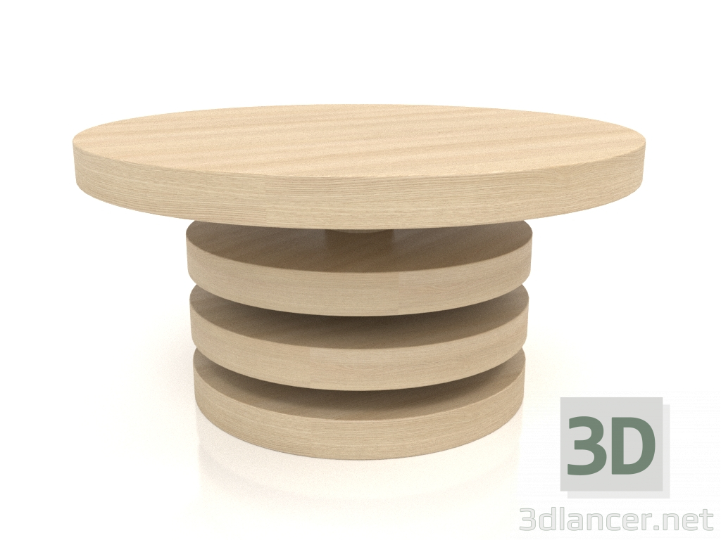 3d model Coffee table JT 04 (D=700x350, wood white) - preview