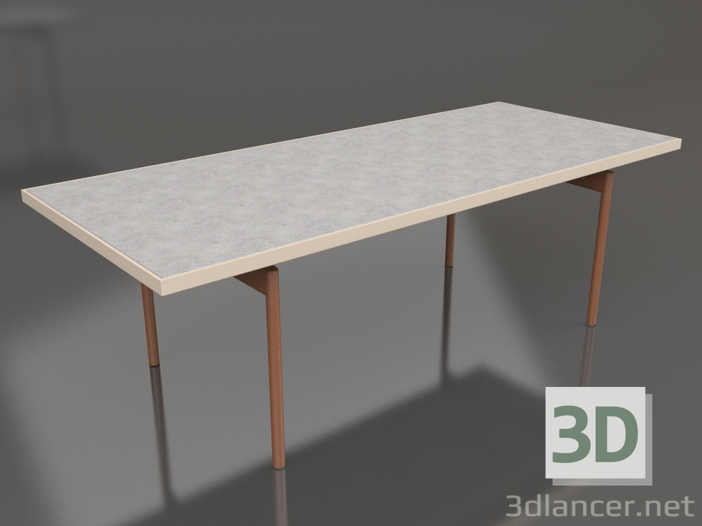 3D Modell Esstisch (Sand, DEKTON Kreta) - Vorschau