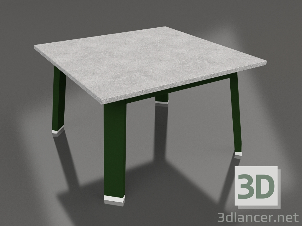 Modelo 3d Mesa lateral quadrada (verde garrafa, DEKTON) - preview
