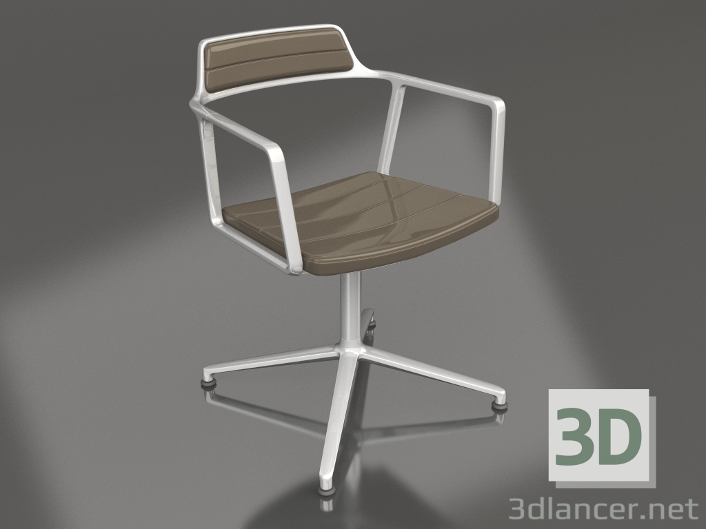 modèle 3D Chaise pivotante sur patins VIPP452 - preview