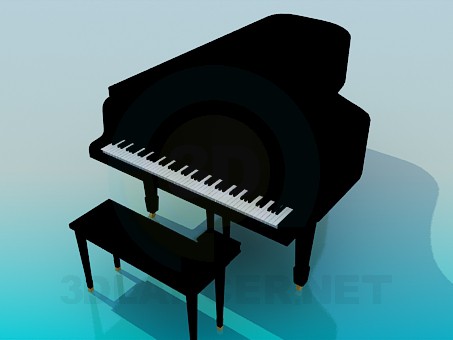 modelo 3D Piano - escuchar modelo 3D Piano - escuchar