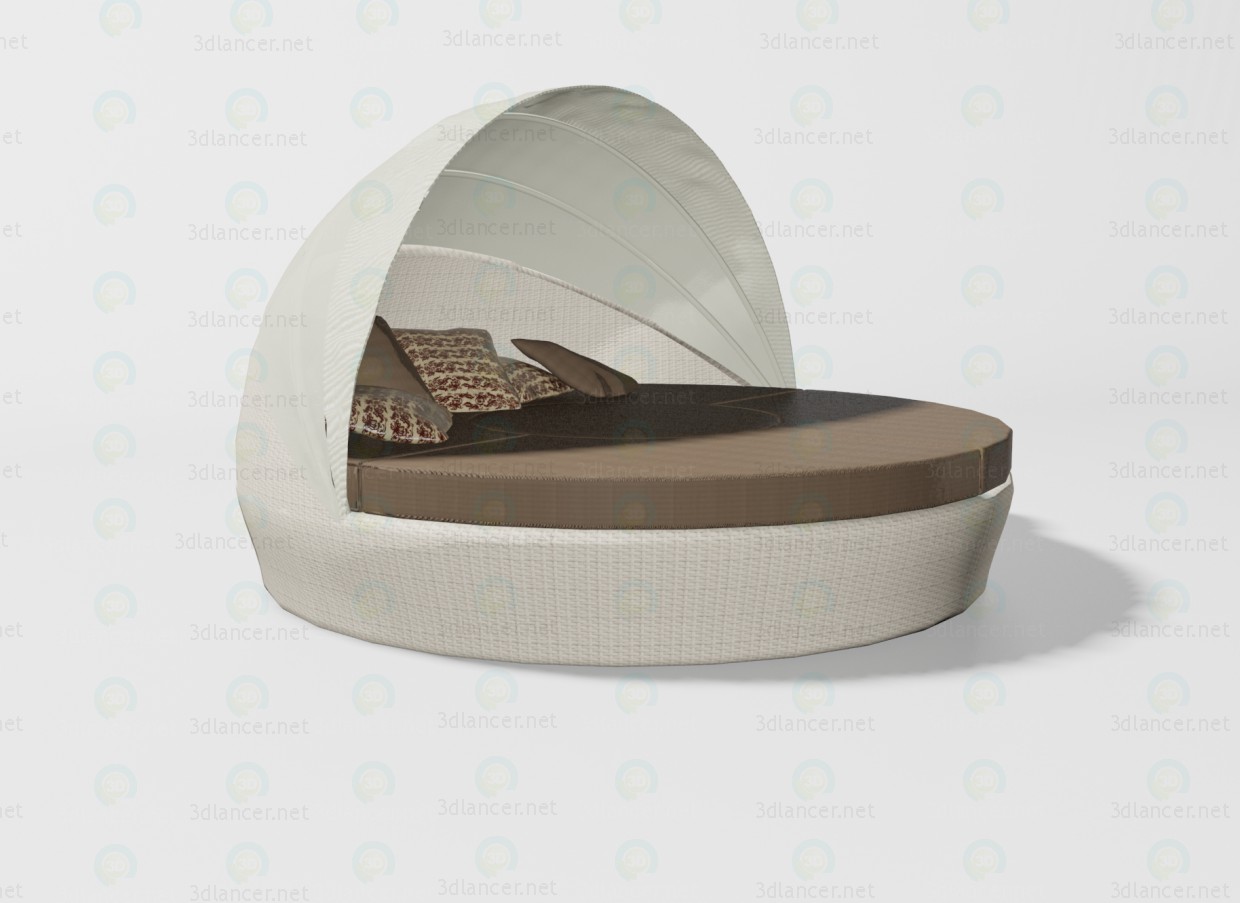 modello 3D Letto Baleares - anteprima