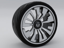 Neumático c/Rin de Aluminio 16' Toyota