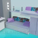 3d model set of furniture - preview