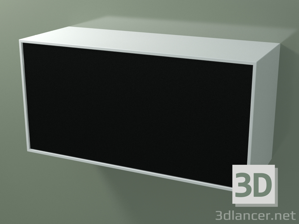 modèle 3D Tiroir (8AUDCA03, Blanc Glacier C01, HPL P06, L 96, P 36, H 48 cm) - preview