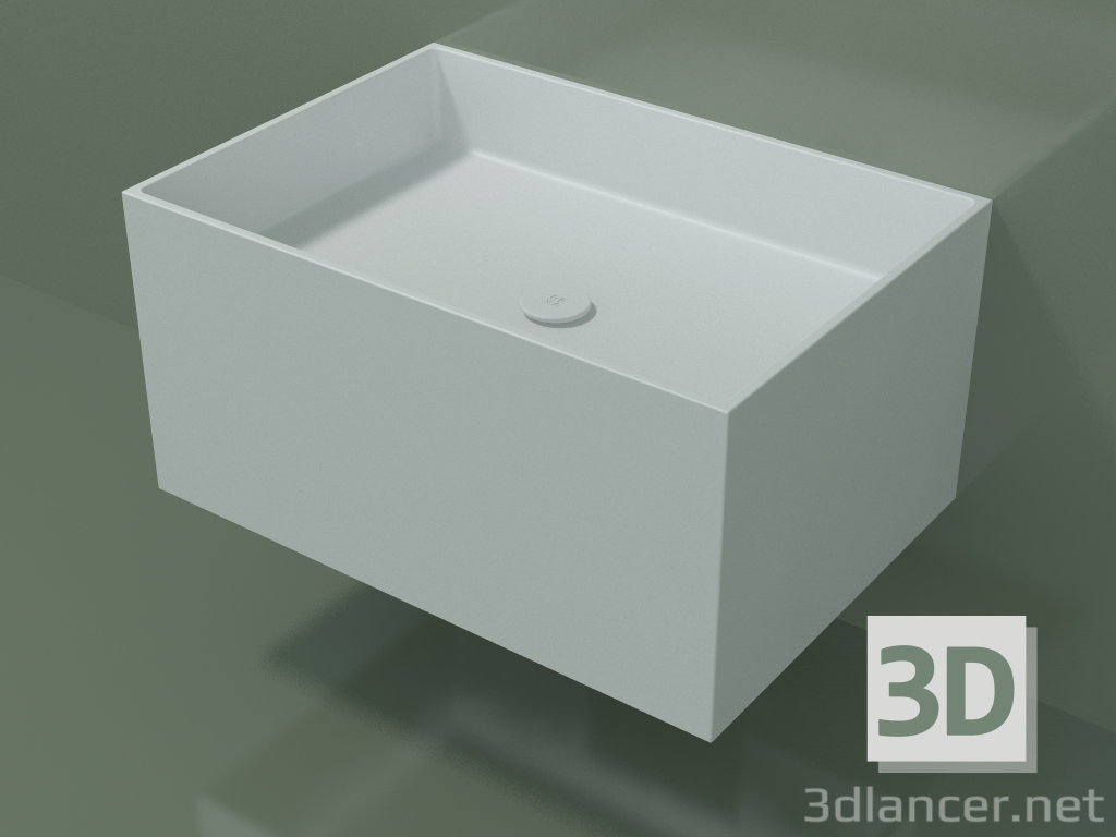 modello 3D Lavabo sospeso (02UN42301, Glacier White C01, L 72, P 50, H 36 cm) - anteprima