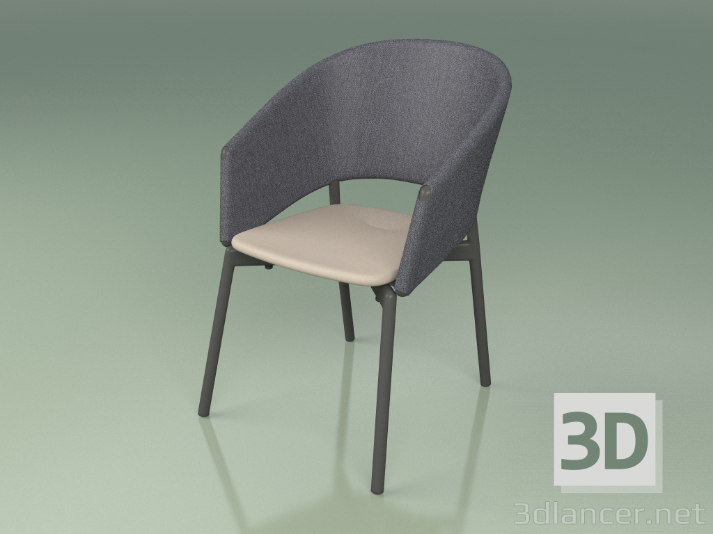 3d model Comfort chair 022 (Metal Smoke, Gray, Polyurethane Resin Mole) - preview