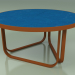 modello 3D Tavolino 009 (Metallo Ruggine, Gres Smaltato Zaffiro) - anteprima