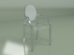 Sandalye Louis Ghost (beyaz)