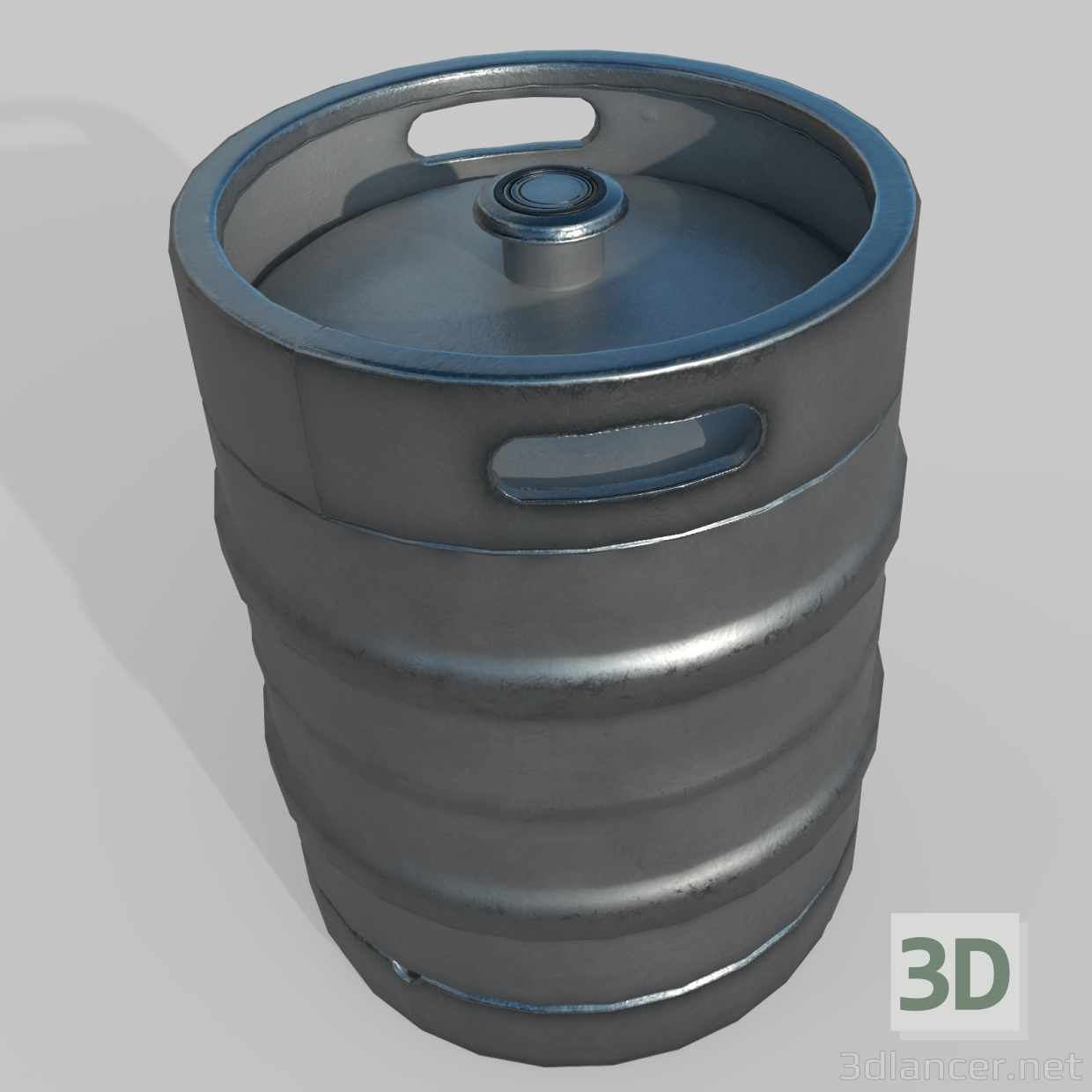 modello 3D di botte di birra comprare - rendering