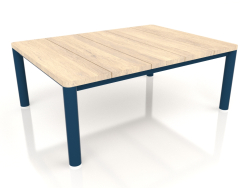 Mesa de centro 70×94 (Gris azul, madera de Iroko)
