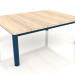 3d model Coffee table 70×94 (Grey blue, Iroko wood) - preview