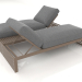 3D modeli Dinlenme için çift kişilik yatak (Bronz) - önizleme